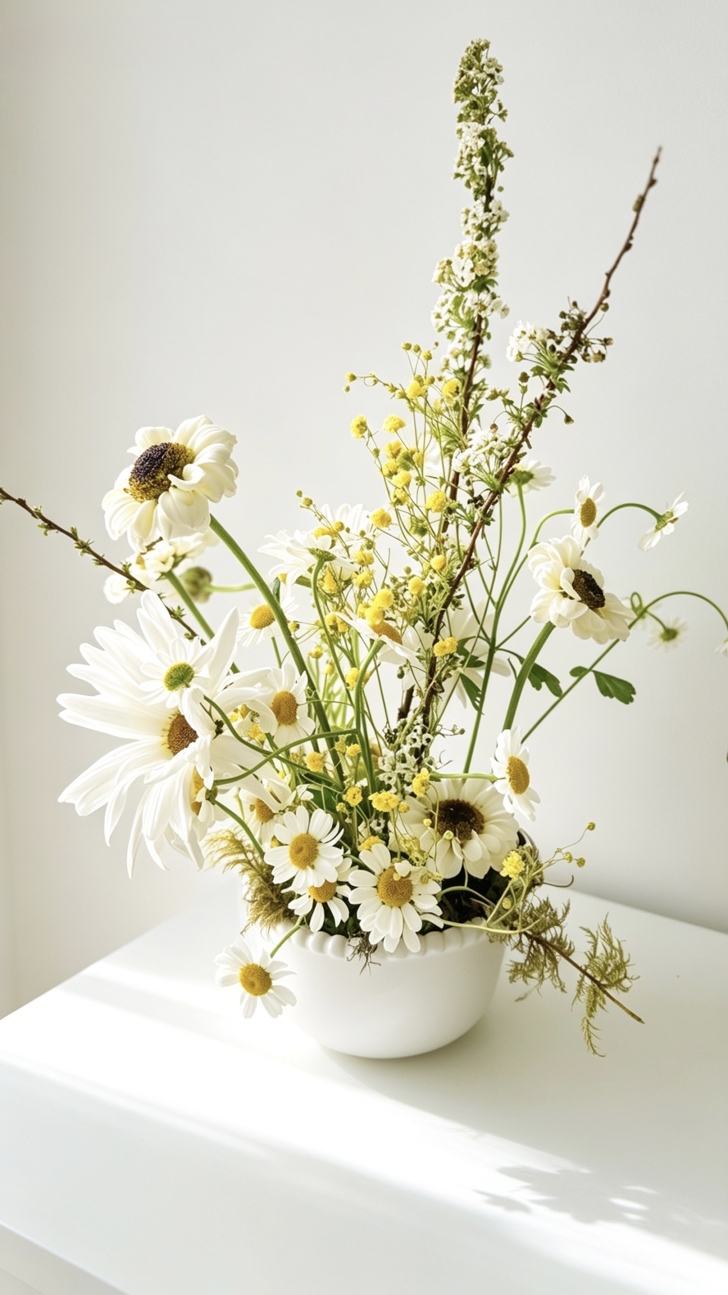 Wildflower arrangement from an Oh Flora floral workshop in Calgary